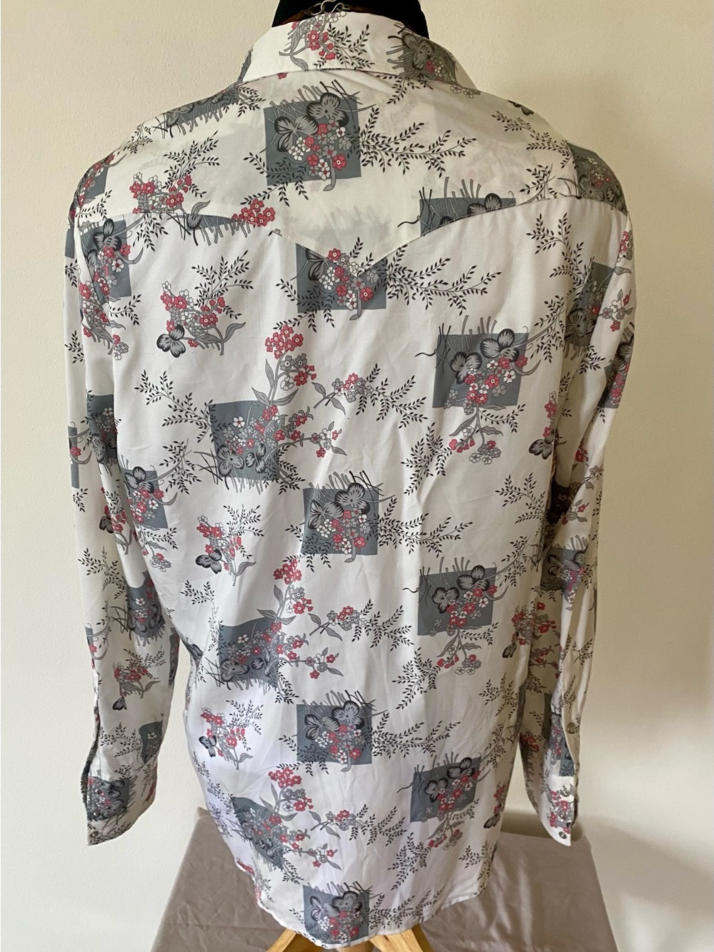 H Bar C California Ranchwear Floral Pearl Snap Western Shirt L Men’s Cowboy Boho - Picture 4 of 6